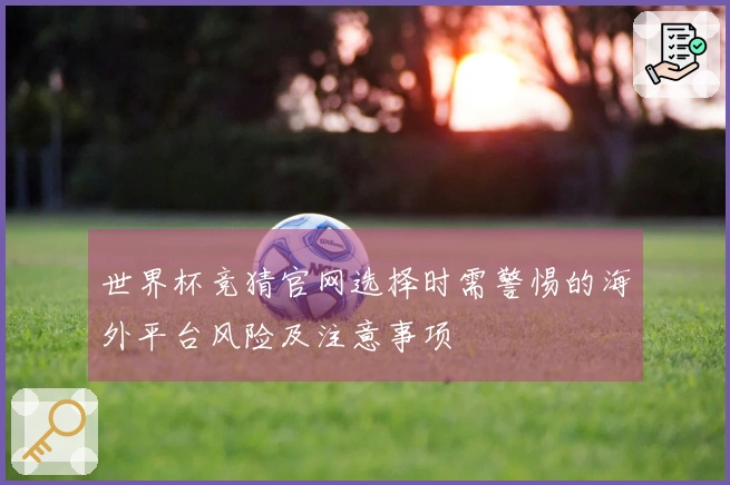 世界杯竞猜官网选择时需警惕的海外平台风险及注意事项